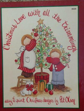 Christmas Love With All The Trimmings By Pat Olson Tole Instruction Book Rare.