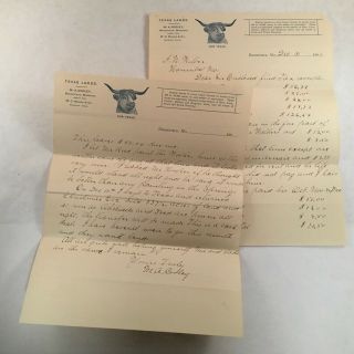 2 Antique Texas Lands Real Estate Agent Letterhead Document Letter Ma Cooley