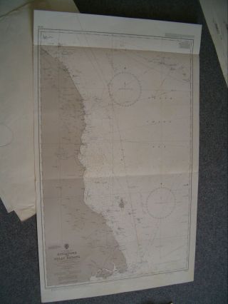 Vintage Admiralty Chart 3543 Singapore To Pulau Redang 1965 Edn