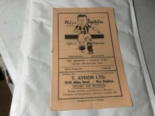 Brighton V Halifax Town Football Programme 1948/9 Rare Ex League Home