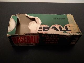 1962 Topps 5 Cent Empty Wax Display Box,  Extremely Rare