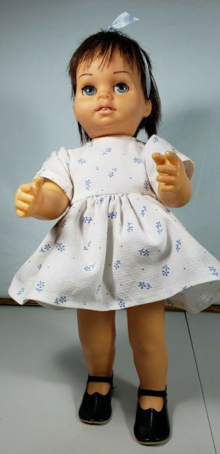 Chatty Baby Doll Brunette Hair Mute 17 Inch Doll
