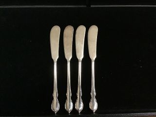 1847 Rogers Bros Reflection Silverplate 4 Individual Butter Knife Spreader