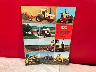 Rare 1973 Case Tractor Farm Equipment Dealer Advertising Sales Brochure
