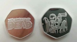 Rare The Walking Dead Memorabilia Commerative Souvenir Collectors Coin 50p