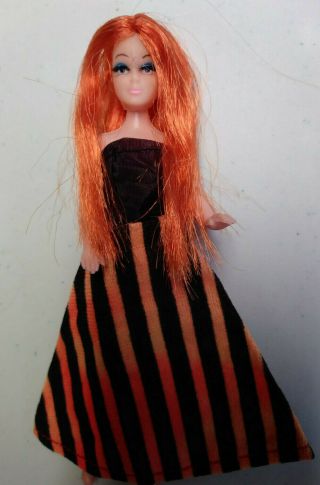 Topper Dawn Doll Orange Hair Montgomery Ward Clone Extremely Rare W/ Dress Htf