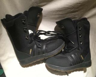 Adidas Samba Snowboard Boots Mens Size 9 Black Rare Sample
