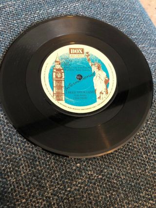 Cris John I Need Your Love 7” Rare Reggae 1987 Box Records