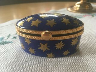 Tiffany & Co Ceramic Pillbox Trinket Box Simply Spectacular Rare