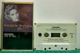 Rare - Unique Malaysia Singapore Cassette - Madonna Live To Tell Single ? - Not Lp Ep