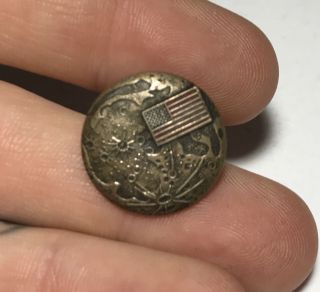 Rare 1st Manned Lunar Landing Nasa Grumman Moon Space Pin Button