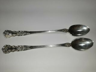 Gorham Buttercup Sterling Silver Set Of 2 Iced Tea Spoons No Mono