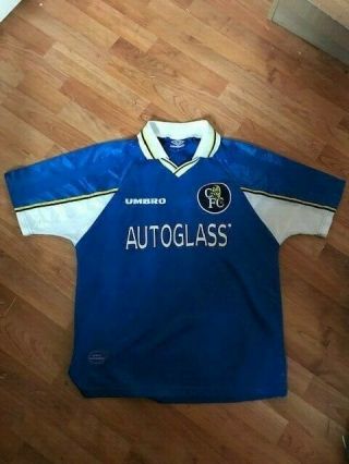 Chelsea Fc Rare Vintage Home Shirt 1997/1999 (medium) Umbro