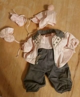 Vintage Tagged Vogue Ginnette Doll Clothes,  Snowsuit Includes Shoes & Socks.