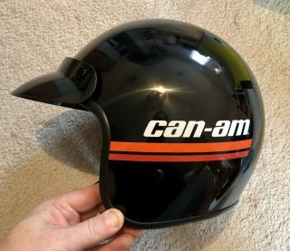 Can - Am Open Face Motorcycle Helmet Black Xxl 2xl