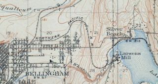 1908 Sumas Washington Bellingham Rare Antique USGS Topographic Topo Map 3