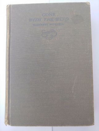 Vintage 1936 Antique Book " Gone With The Wind " First Edition June Printing