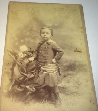 Antique Victorian American Adorable Fashion Boy Kansas City,  Mo Cabinet Photo
