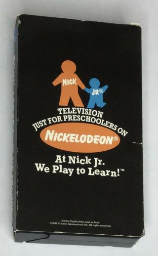 Blues Clues Episode 1 Snacktime Rare VHS Video Tape Demo 1996 25 mins 2