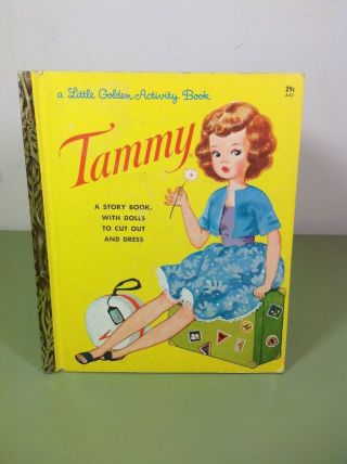 Tammy,  A Little Golden Book,  1963 - Vintage Paper Dolls Uncut