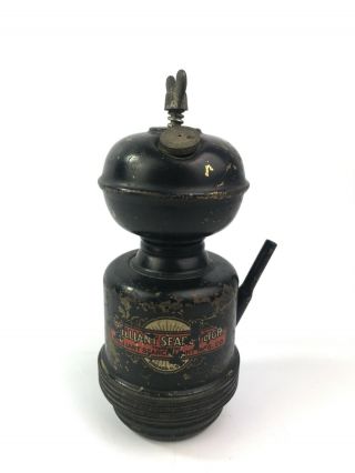 Antique Brilliant Search Light Mfg.  Co.  Carbide Miner Lamp