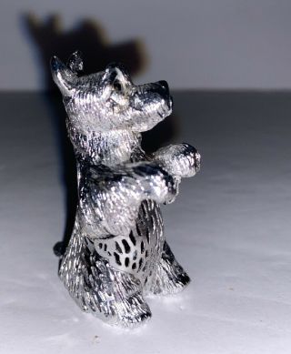 Christofle Lumiere D ' Argent Filagree Dog Figurine France 2
