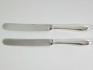 (2) S.  Kirk & Son Sterling Silver 9 7/8 " Old French Blade Dinner Knives