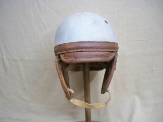 Antique Vintage Late 1920s - Early 1930s Leather Football Helmet