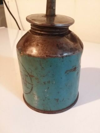 Rare Vintage John Deere Blue Oiler Oil Can 3