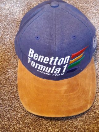 Benetton Formula 1 Racing Team Baseball Cap - Official Merchandise - Rare Item