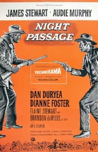 Night Passage Rare Western Movie 1957 Audie Murphy James Stewart Dan Duryea