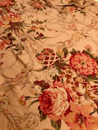 Vintage Ralph Lauren Guinevere Floral Sateen Full Queen Duvet Cover Please Read
