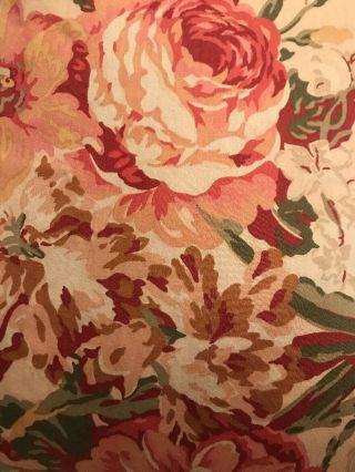 Vintage RALPH LAUREN Guinevere Floral Sateen Full Queen Duvet Cover please Read 2