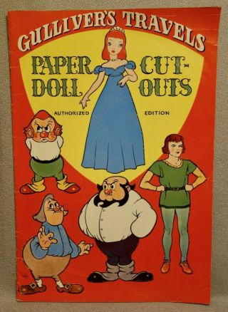 1939 Gulliver’s Travels Paper Doll Book - Saalfield 1261 - Rare Uncut