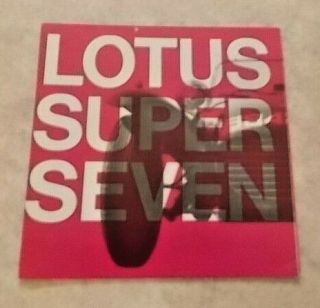 Rare Lotus Seven Uk Fold - Out Brochure;