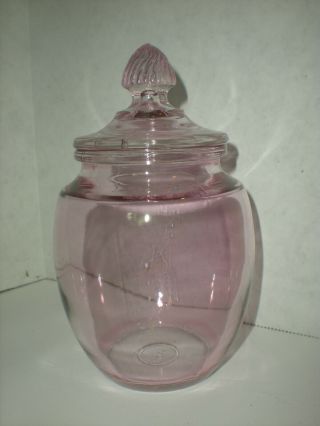 Pink Apothecary Jar Candy Container 1800 