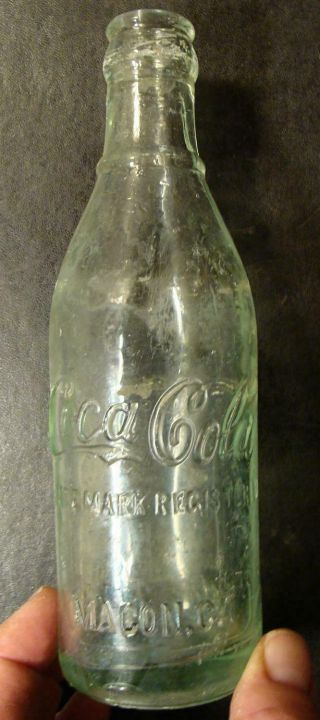 Antique Straight Sided Notso Small Town Coca Cola Bottle Macon Georgia