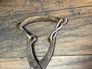 22625 Vintage Rustic ICE Tongs Log Carrier Primative Cabin Steampunk Decor 3