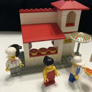 LEGO 6350 Town Pizza To Go Vintage Near Complete Classic Food & Drink 10036 2