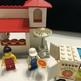 LEGO 6350 Town Pizza To Go Vintage Near Complete Classic Food & Drink 10036 3