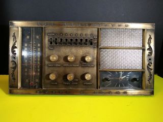 Vintage Radio Intercom Wall All Transistor M And S Music Sound Antique Gold