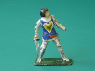 Doran Foot Knight With Sword - Very Rare Pre - War Lead (a)