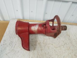 Vintage Country Painted Red Cast Iron Water Pitcher Hand Pump " Shell Only "