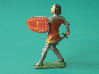 Doran Foot Knight With Sword & Shield - Very Rare Pre - War Lead (a)