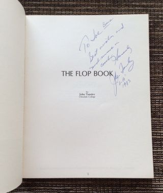 RARE SIGNED 1st Edition 1980 The Flop Book by John Tansley,  High Jump Glendale 2