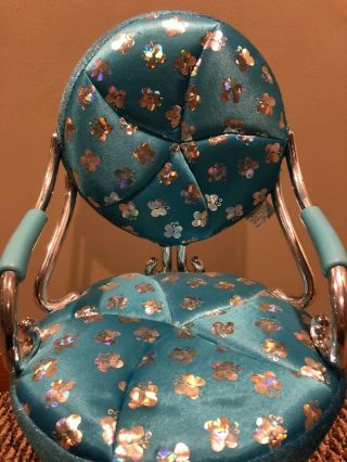 American Girl Doll Salon Chair - - Blue 2
