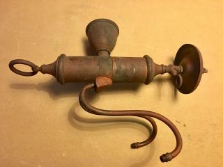 Old Antique Wall Copper Arts And Crafts Gas Lamp Patina