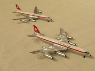 Aeroclassics 1:400 Swissair Convair 880 & 990 2 - Pack With Gse - Very Rare