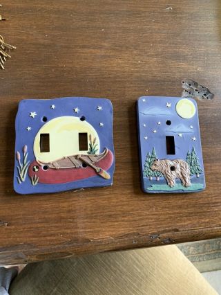 Lodge Cabin Light Switch Plate Covers