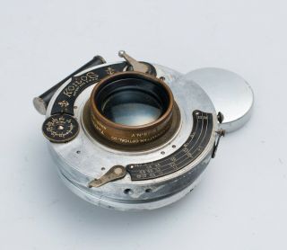 Gundlach Turner Reich Anastigmat Ser.  Ii 18in F/6.  8 12 Brass Lens In Shutter Rare